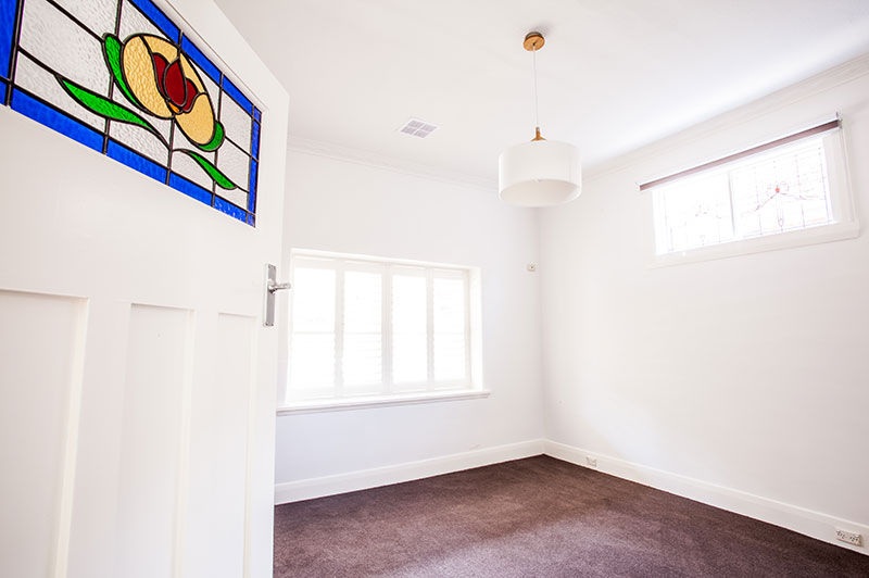 Transition between the original home and the new extension in Glen Iris