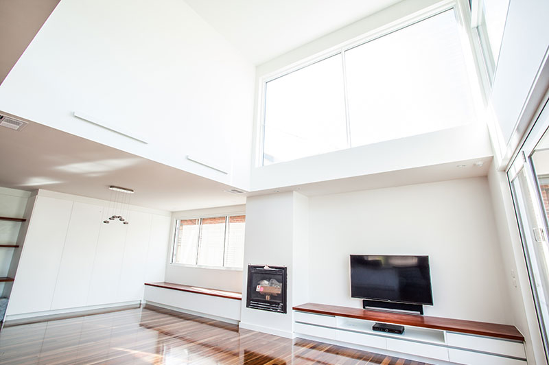 Light filled rear extension of the Glen Iris period home renovation