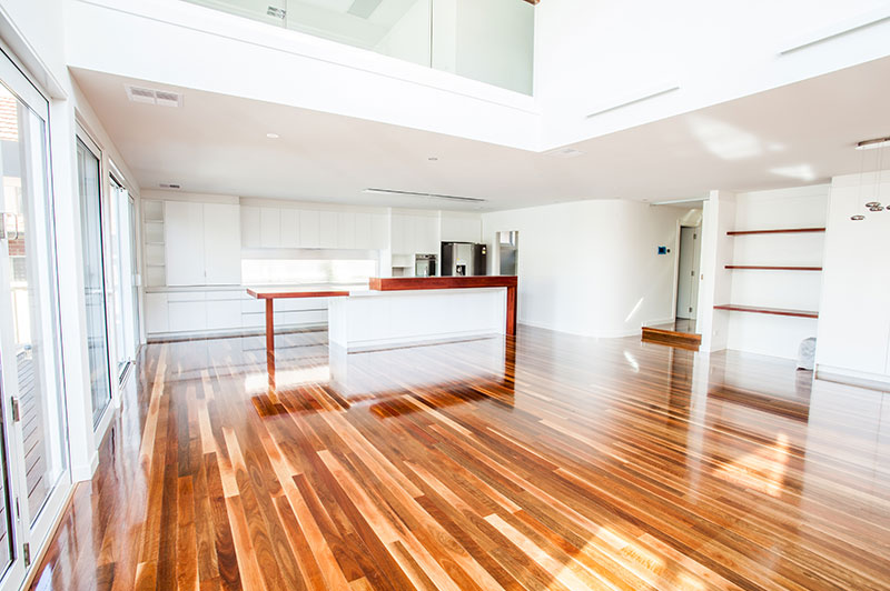 Open plan kitchen in the Glen Iris home extension