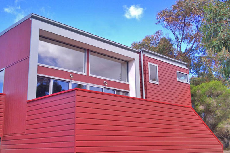 Split level design of the Aireys Inlet architect designed home