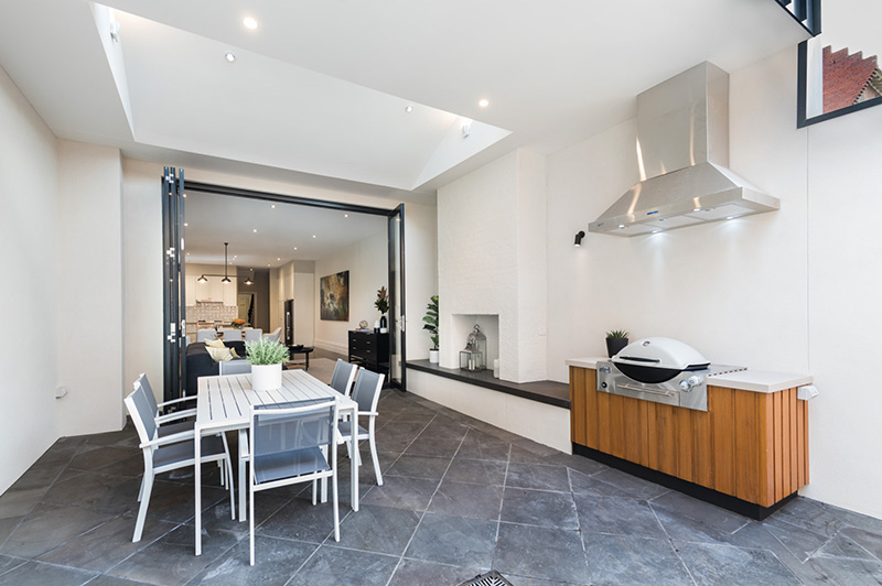 Skylight bringing natural light into the East Melbourne renovation