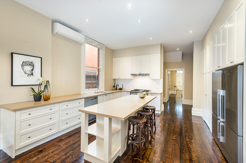 Completed renovation and extension of the East Melbourne Victorian home